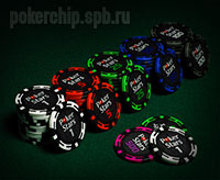 Номиналы фишек из набора для покера Poker Stars 200