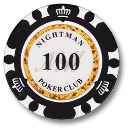 Фишка для покера Nightman Lux номиналом 100