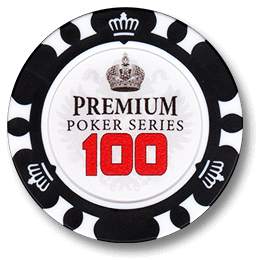 Фишка для покера Premium Crown номиналом 100