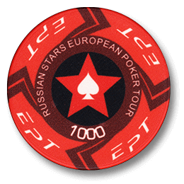 Фишка для покера Russian Stars European Poker Tour номиналом 1000