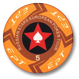 Фишка для покера Russian Stars European Poker Tour номиналом 5