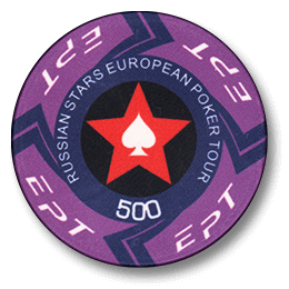 Фишка для покера Russian Stars European Poker Tour номиналом 500