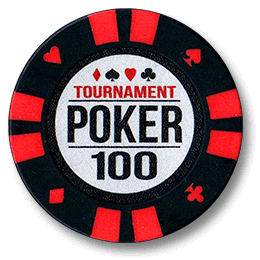 Фишка для покера Tournament номиналом 100