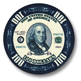 Фишка для покера US Dollars номиналом 100