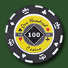 Фишка для покера Crown 100
