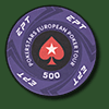 Керамическая фишка для покера EPT номиналом 500