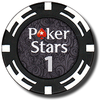 Покерная фишка Poker Stars номиналом 1