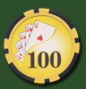 Фишка для покера Royal Flush 100