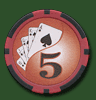Фишка для покера Royal Flush 5