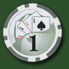 Фишка для покера Royal Flush номиналом 1