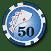 Фишка для покера Royal Flush номиналом 50