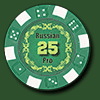 Фишка для покера Russian Pro номиналом 25