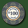 Керамическая фишка для покера Venerati номиналом 100