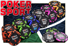 Покерные наборы Poker SPORT на 300 и 500 фишек