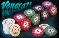 Дешевые наборы для покера c керамическими фишками Venerati 