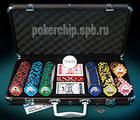 Набор для покера Royal Flush 300 Black Edition