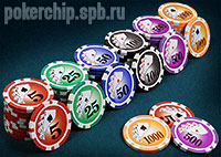 Фишки из набора для покера Royal Flush 500