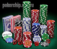 Фишки из набора для игры в покер Russian Pro 300