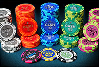 Фишки для покера Cash Platinum (13.5 грамм, коллекционные)